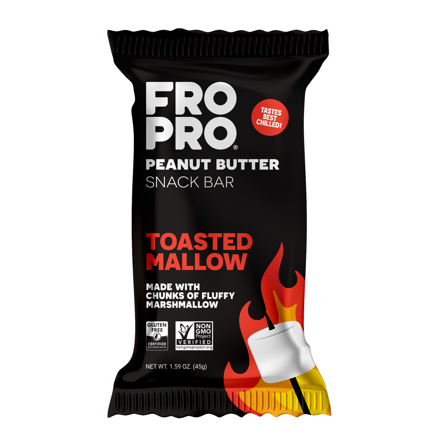 FROPRO | Toasted Mallow Peanut Butter Snack Bar | 6-Pack