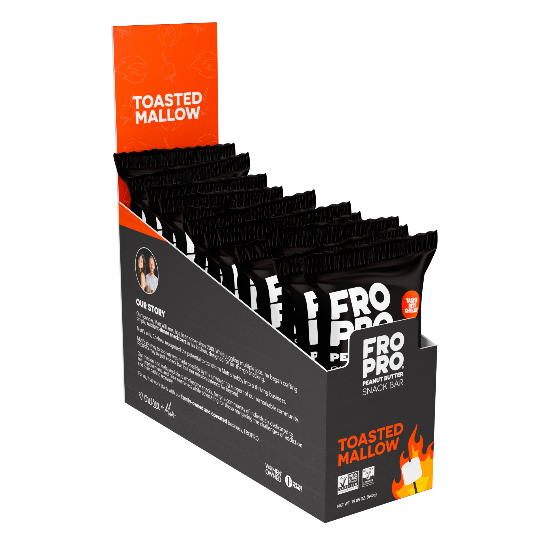 FROPRO | Toasted Mallow Peanut Butter Snack Bar | 12-Pack