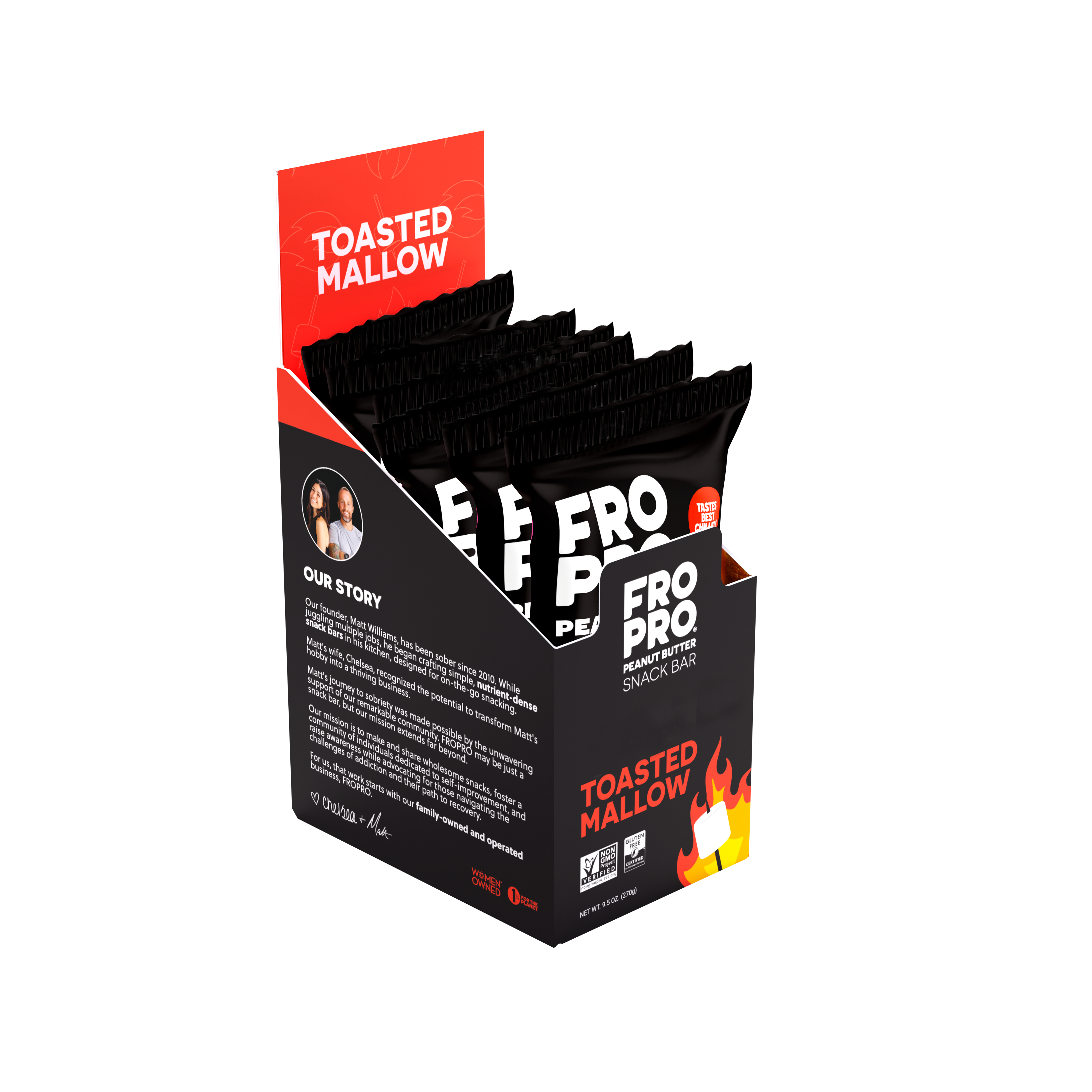 FROPRO | Toasted Mallow Peanut Butter Snack Bar | 6-Pack