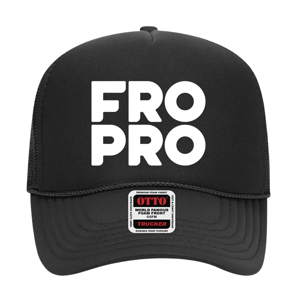 FROPRO Black Trucker Hat